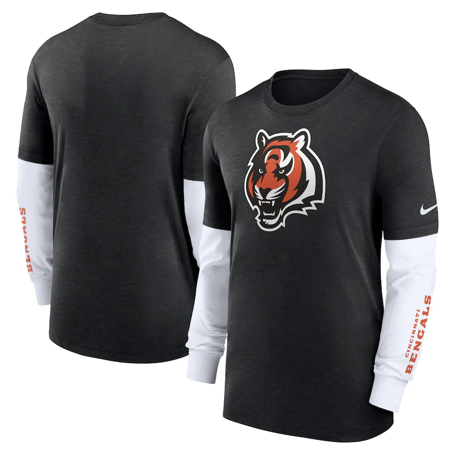 2023 Men NFL Cincinnati Bengals Nike Long Tshirt->nfl t-shirts->Sports Accessory